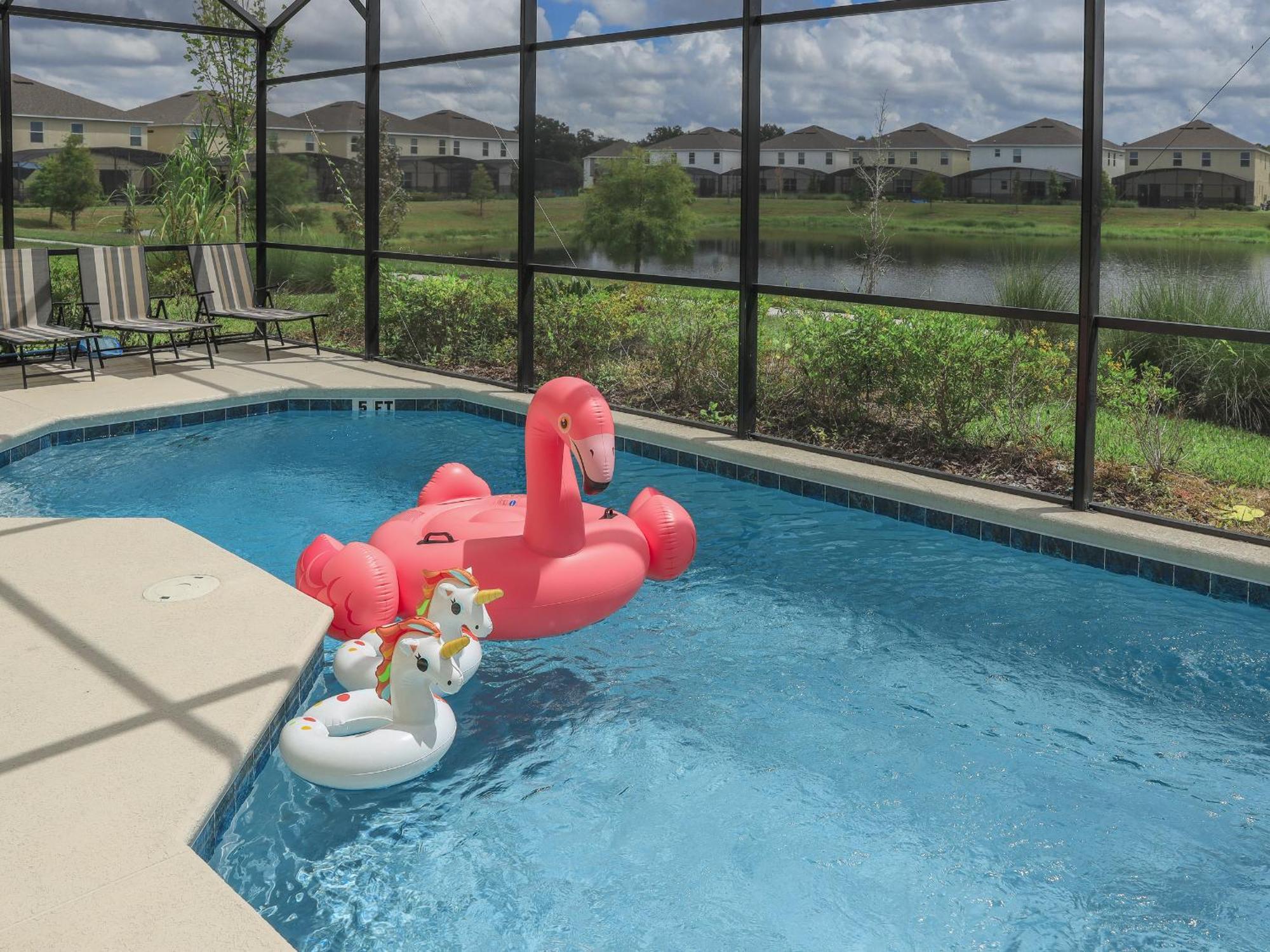 Waterfront Brand New Modern Luxury 8 Bedroom Pool House! Sleeps 16 Киссимми Экстерьер фото